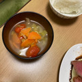 マイノート's cooksnap of when they made セロリとトマトとレタスのスープ.