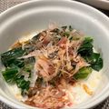 ＊TKC＊'s cooksnap of when they made 茹でないほうれん草のお浸し.