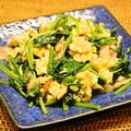 ちべターリー's cooksnap of when they made ほうれん草卵炒め（ニンニクバター風味）.
