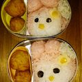 nekowahaha's cooksnap of when they made マイメロキャラ弁.
