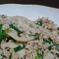 mokococoa's cooksnap of when they made 鶏ひき肉と蓮根のきんぴら.