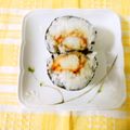 夢夢555's cooksnap of when they made 冷凍食品使用で超簡単天むす.
