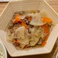 （・○・）'s cooksnap of when they made 夏大根と合挽ミンチのうま煮♪.