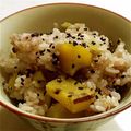 ☆めい＆ゆかり☆'s cooksnap of when they made 雑穀米でさつまいもご飯.
