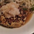 ｻﾁｺ1007's cooksnap of when they made 豆腐と鶏胸挽き肉の和風ハンバーグ.