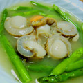 かざぴー's cooksnap of when they made 簡単☆　帆立とアスパラの生姜あん　.