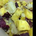 駱駝似's cooksnap of when they made ルクエdeさつま芋じゃが芋くるみのサラダ.