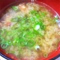 さっちんまむ's cooksnap of when they made 甘エビの頭で♬コクうま味噌汁.