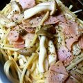 shimi49's cooksnap of when they made ❤こく旨❤自慢の和風スープできのこパスタ.