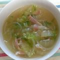 makomicky's cooksnap of when they made 白菜とベーコンと春雨のスープ.