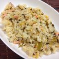 ゆうっちママ's cooksnap of when they made 焼さけあらほぐしで高菜チャーハン.