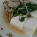 きざみカレーそば's cooksnap of when they made お出汁を楽しむ♪水菜と豚と豆腐の炊いたん.