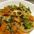 ムッち's cooksnap of when they made 彩り鮮やか！レンコンのきんぴら.