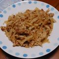 碧きりん's cooksnap of when they made 大根１０ｃｍと豚バラ５０ｇの塩炒め.