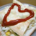 はじめmama's cooksnap of when they made リメイク朝食♡ポテサラトースト.
