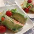 えいる4's cooksnap of when they made アボカドとクリームチーズの生春巻き.