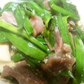 Satoco❋'s cooksnap of when they made 砂肝とニラの炒めもの～にんにく風味.