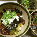 ﾘｮｰｶ's cooksnap of when they made びんちょうまぐろの漬け丼.