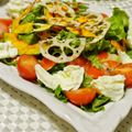 どんぴんたん's cooksnap of when they made ♪サーモン＆カリッと素揚げ野菜のサラダ♪.