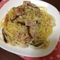 ★yukako★'s cooksnap of when they made キノコのバター風味パスタ.