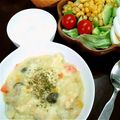 ゴライアスくん's cooksnap of when they made ふわふわ鶏だんごのコーンクリームシチュー.