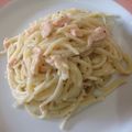 リアブン's cooksnap of when they made お店の味☆簡単サーモンクリームパスタ.