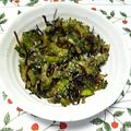 yanami's cooksnap of when they made ★ｺﾞｰﾔｰの塩昆布和え★.