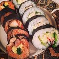 ❁CK❁'s cooksnap of when they made 恵方巻きにもっ☆王道太巻き☆サラダ巻き♪.