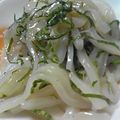 しおとも's cooksnap of when they made さっぱり☆イカと大葉のレモン醤油和え.