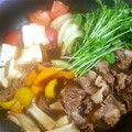 Oh！ひさママ's cooksnap of when they made 牛肉とトマトで♡さっぱりすき焼き風.