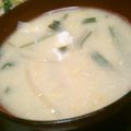 ♡ちー坊♡'s cooksnap of when they made ニラ玉味噌汁♪.