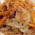 zyagagori's cooksnap of when they made 蓮根のきんぴら〜梅かつお〜.