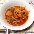 KIRARA♪♪'s cooksnap of when they made 鮭と白菜とマカロニのトマト煮♪.