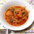 KIRARA♪♪'s cooksnap of when they made 鮭と白菜とマカロニのトマト煮♪.