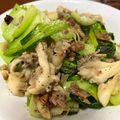 joe_jc's cooksnap of when they made チンゲン菜と舞茸のペペロン炒め.
