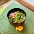 キンプリ's cooksnap of when they made 簡単♡豆苗とキムチの味噌汁♡.