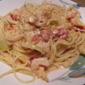 くりｃｙａｎ's cooksnap of when they made 激うま！海老のクリームパスタ.