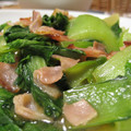 ふじきょ's cooksnap of when they made 青梗菜とベーコンの中華炒め.