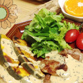 ゃぁゃ's cooksnap of when they made ホクホクかぼちゃと豚肉のカレーマヨソース.