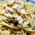 ゆきおりおん's cooksnap of when they made スモークサーモンのクリームパスタ.