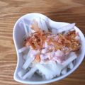 petitart's cooksnap of when they made 梅マヨ大根サラダ.