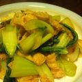 14215's cooksnap of when they made チンゲン菜と油揚げの炒め物.