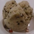 truetree's cooksnap of when they made ホットケーキミックス黒ごまきな粉蒸しパン.