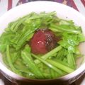 Satoco❋'s cooksnap of when they made 春菊の梅入りスープ.