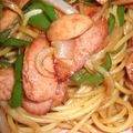 いいくん's cooksnap of when they made 麺がおいしい～✿パスタで焼きそば✿.