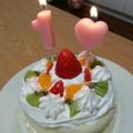 ぁぃぼん☆'s cooksnap of when they made 1歳の誕生日ケーキ.