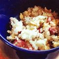 xoxo♥'s cooksnap of when they made スパムと冷蔵庫の残り物野菜のチャーハン.