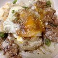 まぁみのごはん's cooksnap of when they made とろ～り卵の納豆カルボ風うどん。.