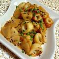 Lantana's cooksnap of when they made あと一品◆ちくわと大根のごまぽん炒め.