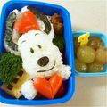 ハチミツ大好き☆ママ's cooksnap of when they made キャラ弁に〜簡単☆横顔じゃないスヌーピー.